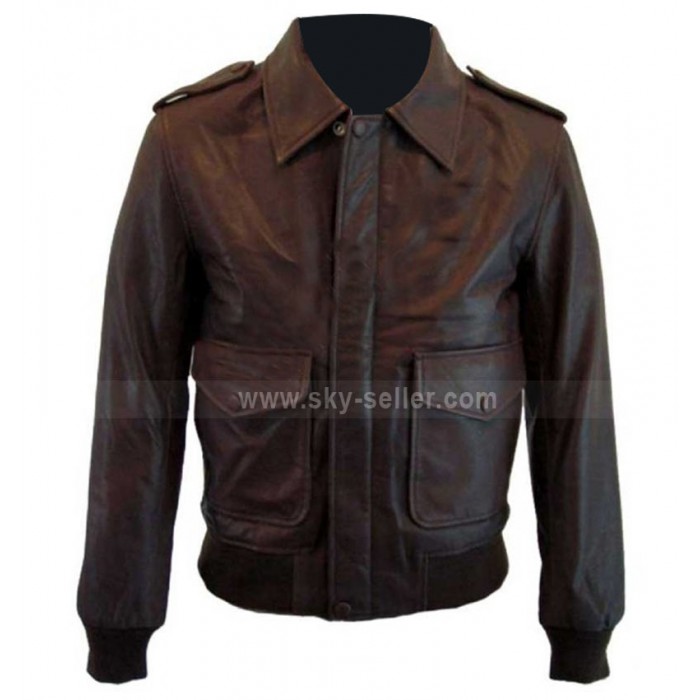Vintage Fit 1930's Classic Bomber For Men Leather Jacket